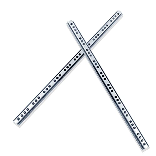 Uenhoy 1 Pair Drawer Slides 13.46" Two Way Slide Track Rail - size: 13.46"-1pair