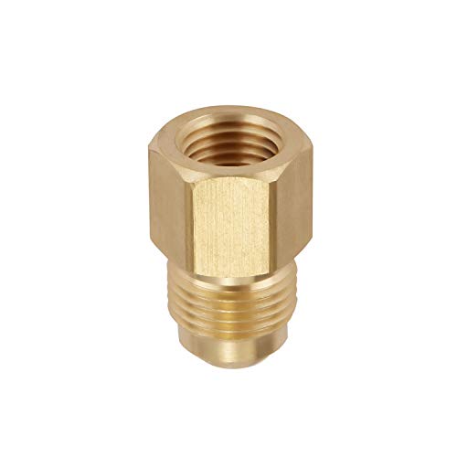 4 PCS 3/8 Inch Brass Propane Adapter Fitting, 3/8"Male Flare x 1/4"Male NPT - size: 3/8"Flare x1/4" NPT