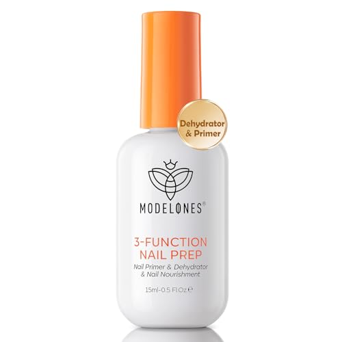 modelones Nail Dehydrator and Primer, 3-in-One HEMA-Free Nourishing Prep - color: Nail Dehydrator and Primer Clear