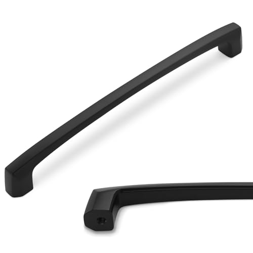 10 Pack 7 inch(177mm) Matte Black Kitchen Cabinet Handles Cabinet Pulls Black Drawer Pulls Kitchen Cabinet Hardware Handles Dresser Handles - color: Matte Black, size: 7'' Hole Center(177mm)
