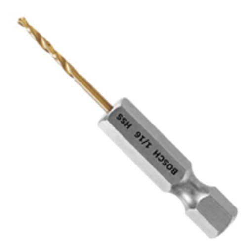 Bosch TI2131IM 1/16 in. Impact Tough™ Titanium Nitride Coated Drill Bit - size: 1/16 in, style: Industrial