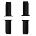 Furniture Legs 4 Inch, Sofa Legs for Cabinet Couch Shelves Table,Set of 4, Black, 4" Hx2 W