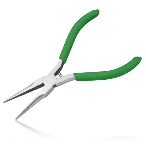 Needle Nose Pliers Mini Pliers for Jewelry Beading Making Micro Precision Smooth Jaw Handcraft Repair Tool Pliers Small Professional Functional Hand Tool 5 Inches - style: Needle Nose Plier Smooth Jaw
