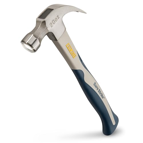 ESTWING 20 oz Sure Strike Hammer, 20 oz Carbon Fiber Handle Hammer, SSCF20C - size: 20 oz, style: Curved Claw