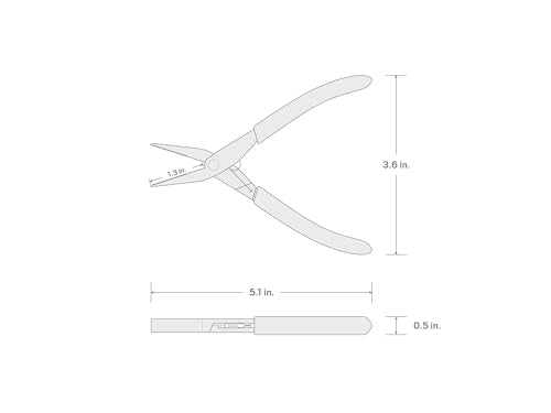 TEKTON Mini Flat Nose Pliers (Serrated Jaw) | PMN21001 - style: Flat Nose Pliers (Serrated Jaw)