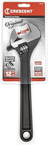 Crescent 12" Adjustable Black Oxide Wrench | AT210VS - size: 12 inch