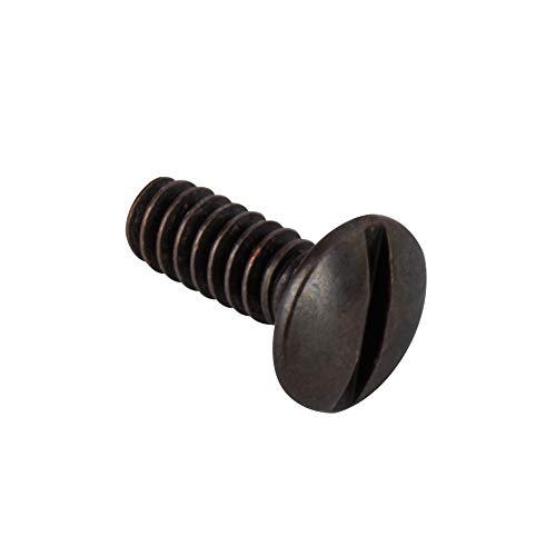 Henne Bery 3/8" Long 6-32 Thread, Oval Head Milled Slot Replacement Wall Plate Screws, 50 Pack, Bronze - color: Bronze, size: 3/8",50 Pack