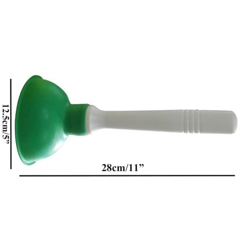 Drain Plunger, Mini Sink Unclogger, Small 4-Inch Clog Remover - color: Green