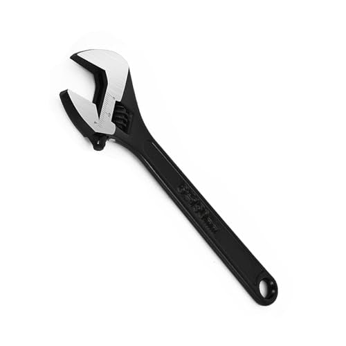 Adjustable Wrench 6 Inch Heavy Duty Wide Jaw Opening Wrench for Automotive Plumbing Household Garage Repairs - size: 6inch