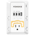 20W PD Fast Charging Wall Outlet with USB Ports (3C1A), Electrical Outlet Extender with Night Light, Surge Protector, Wall Plug Adapter for Multiple Devices, Wall Socket Expander - size: PDL-3C1A