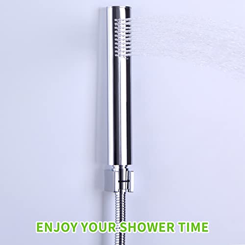 Angle Simple Shower Head Holder Wall Mount, Brass Sprayer Bracket, Chrome - color: Chrome