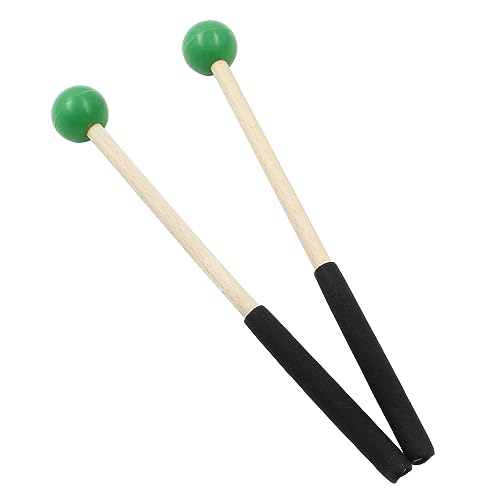 Bonsicoky 8 Inch Percussion Mallets, Green - color: Green