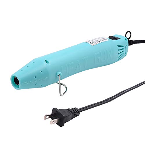 mofa Resin Heat gun,6.6ft Cable 300W Hot Air Gun for Crafting,Acrylic Paint Dryer Multi-Purpose Electric Heating Nozzle (Blue) - color: Blue