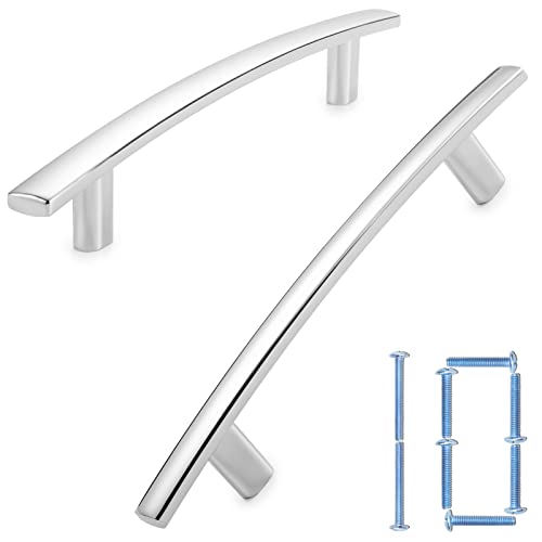KOOFIZO 10 Pack 3-3/4 in Polished Chrome Cabinet Pulls, Drawer Handles 1961 - color: Polished Chrome, size: 3-3/4" CC