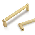 10 Pack 5 inch(128mm) Brushed Brass Kitchen Cabinet Handles Knurled Cabinet Pulls Gold Drawer Pulls Kitchen Cabinet Hardware Handles Drawer Pulls Dresser Handles - color: Brushed Brass, size: 5" Hole Center（128mm）