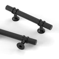 Asidrama 10 Pack 3 Inch(76mm) Knurled Matte Black Kitchen Cabinet Handles, Cabinet Pulls Kitchen Cabinet Hardware Cupboard Handles Drawer Pulls - color: Matte Black, size: 3" Hole Center, style: 10 Pack