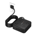 TESSAN Surge Protector Power Strip with 900J Surge Protection, 15 Ft, Black - color: Black with 1 USB C, size: 15 feet