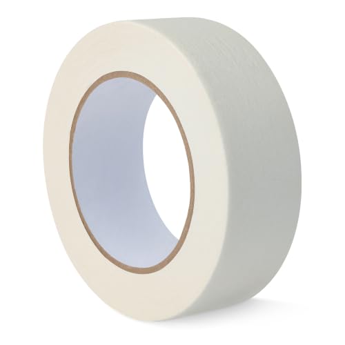 Amazon Basics Multi-Surface Masking Tape for Labeling, 1.41" x 60 Yards, Beige, 1 Roll - size: 1.41 Inch by 60 Yards