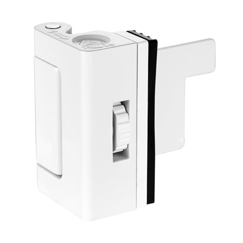 2 Set White Adjustable Portable Door Lock,Security Door Reinforcement Lock - color: White
