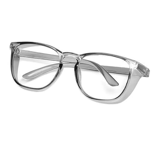 Safety Glasses Goggles for Women Girls Anti Fog Protective Eyewear Glasses - color: Grey