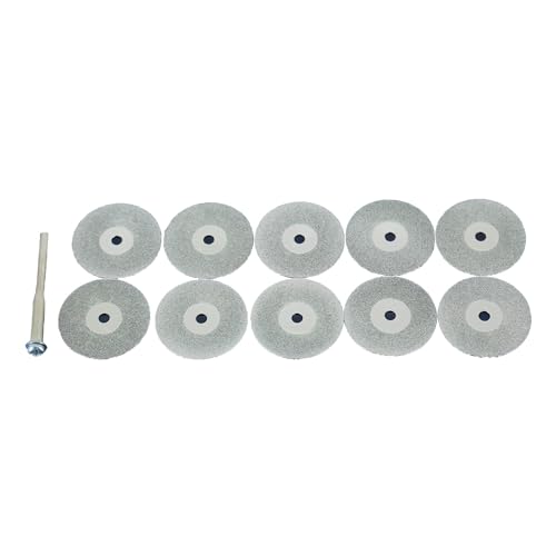 TEMO 10p 1" Solid Diamond Cutoff Wheel Saw Disc for Dremel Rotary Tool - size: 1" (25.4mm) Solid