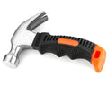 Small Forged Steel Claw Hammer, 1 Pcs 11.6 Oz Tack Stubby Hammer with Leather Handle for Pulling Out and Driving Nails (1)