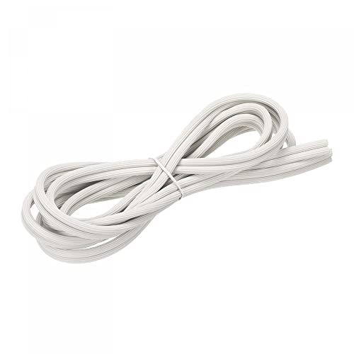 uxcell Screen Spline, 5M/16.4Ft Silicone Sealing Strip 5.5mm OD White - size: 5.5mm x 5M