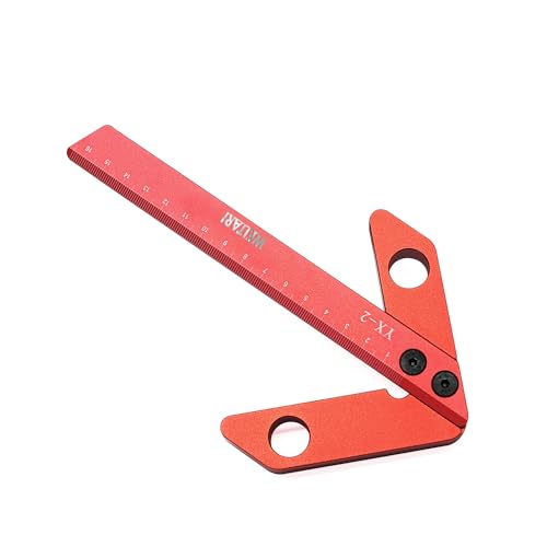 Center Measuring Tool,Center Finder, Line Gauge Center Finder, 45/90 Degree Right Angle Line Gauge Carpenter Ruler,Aluminum Alloy Woodworking Center Scribe Square Center Scribe 165mm - style: 165mm