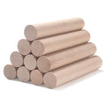 Wooden Dowels Wooden Sticks for Crafts 1" x 6", 10 PCS Wood Dowel Rods - size: 1"×6"-10PCS