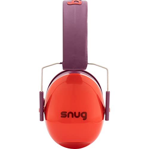 Snug Kids Earmuffs – Noise Reduction for Toddlers & Children – Adjustable, Lightweight, Foldable, Soft & Comfortable - color: Red New