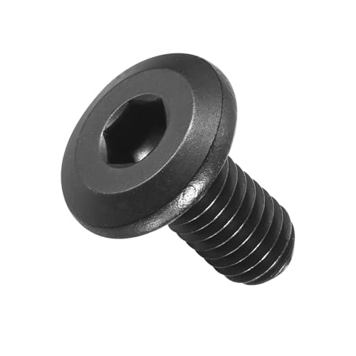 METALLIXITY Flat Head Hex Socket Cap Screws Bolts 1/4"-20x5/8 30Pcs - color: Black, size: 1/4"-20x5/8"