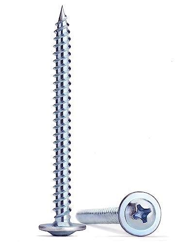 Wood Screws,#8×2 inch 300Pcs Truss Head Wood Cabinet Screws - color: Silver, size: #8×2"