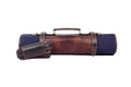 Leather Knife Roll Storage Bag, Elastic and Expandable 10 Pockets, Adjustable/Detachable Shoulder Strap, Travel-Friendly Chef Knife Case (Navy Blue, Canvas) - color: Navy Blue