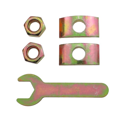 6PCS Solid Half Moon 1 in 1 Wrench Countertop Connector 8x80mm Desktop Fastener Bolt Nut Connector Matching Fixed Countertop Furniture Woodworking Headboard Connection Kit - size: 8X80mm
