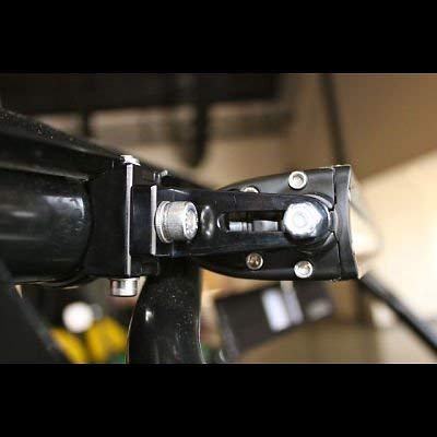 Universal-Fit 360° Adjustable 1.5" Tubular Clamp Light Mounts for Offroad LED Light Bar Easy Positioning on Trucks & SUV Tube Surface, High-Grade Light Weight Aluminum, Black Sleek Finish, 2 PCS Set - size: 1.5" (38mm)