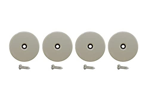 Shepherd Hardware 9453 2-Inch Round, Adhesive Slide Glide Furniture Sliders, 4-Pack, beige - size: 2 inch
