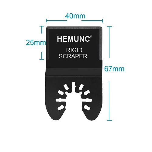 6 Oscillating Tool Scraper Blades Flexible Rigid Scraper Blade, for Removal of Caulk,Vinyl Flooring,Paint,Carpet,Tile Adhesives - size: 6-Rigid & Flexible & Taper
