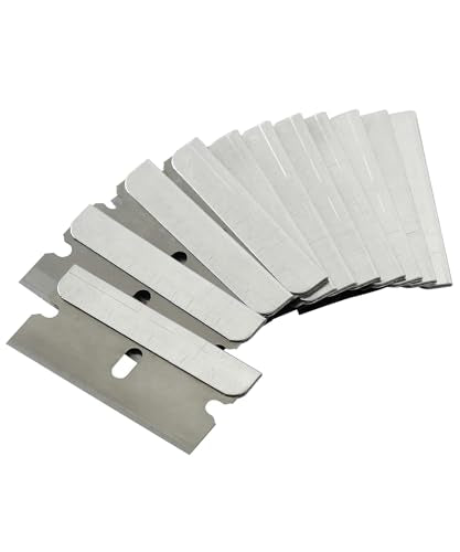 Bates Single Edge Razor Blades, 100 Pack, Silver, Straight Edge, Scraper Blades - color: Silver, size: 100 Pack