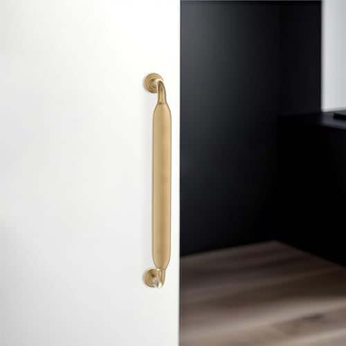 10 Pack 5 Inch Cabinet Pulls Champagne Bronze Kitchen Handles Zinc Alloy Drawer Pulls Solid Cabinet Hardware - color: Champagne Bronze, size: 5'' Hole Center(128mm)
