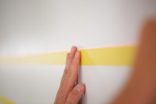 FrogTape Delicate Surface Multi-Use Painter's Tape with PAINTBLOCK, Low Adhesion, 1.41 inch Width, Yellow (280221) (Pack of 3) - size: 3 Rolls, 1.41” Width