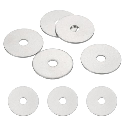MECCANIXITY 5 Pcs M6 Stainless Steel Flat Washers Round Assortment Parts Spacers Assorted for Screws, Bolts, Plumbing, Automotive, Electrical 6.5mm ID 30mm OD 1.5mm Thick - size: M6, 6.5mm ID 30mm OD 1.5mm Thick
