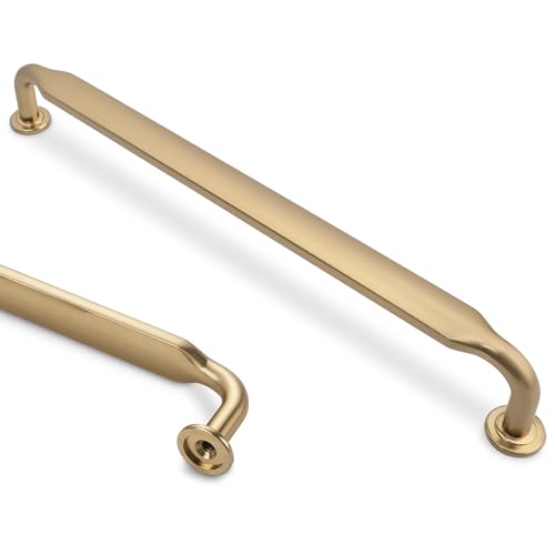 10 Pack 7-1/2 Inch Cabinet Pulls Champagne Bronze Kitchen Cabinet Handles Zinc Alloy Drawer Pulls Solid Cabinet Hardware - color: Champagne Bronze, size: 7-1/2'' Hole Center(192mm)