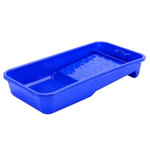 22 PCS 4 Inch Paint Tray Set, 20 Set Paint Roller Tray with 2 Paint Roller Frame, Paint Tray Liner for Home Improvement, Walls and Furniture Painting,Blue