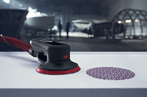 3M Xtract Pneumatic Random Orbital Sander, 88958, 6 in - size: 6 in, 3/16 in Orbit, style: Self-Generated Vacuum