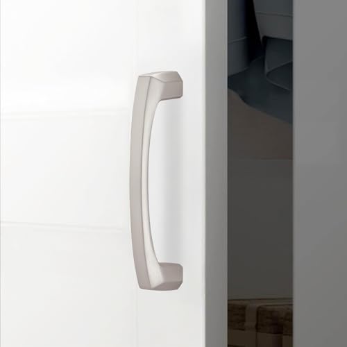 10 Pack 3.75 inch(96mm) Brushed Satin Nickel Kitchen Cabinet Handles Cabinet Pulls Sliver Drawer Pulls Kitchen Cabinet Hardware Handles Dresser Handles - color: Brushed Satin Nickel, size: 3-3/4'' Hole Center(96mm)