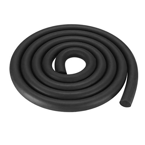 uxcell Foam Rubber Seal Weather Strip 18mm Diameter 2 Meters Long Black - size: 18mm x2m
