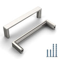 10 Pack 3 Inch Brushed Nickel Cabinet Pulls, Kitchen Hardware - color: Brushed Satin Nickel, size: 3"/76MM Hole Center, style: 10 Pack