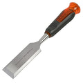 Buck Bros. 74818 1-1/2 Inch Wood Chisel, Full Tang Wood Carving Tools, Woodworking Tools for Carpentry, Trim Work, and DIY Projects, Hardened Steel Blade, Beveled Edge, Durable Non-Slip Handle - size: 1-1/2 Inch