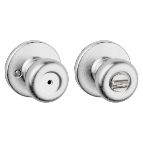 Kwikset 93001-927 Tylo Privacy Bed/Bath Knob in Satin Chrome - color: Satin Chrome, size: 1 Pack