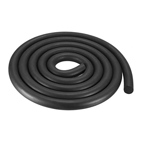 uxcell Foam Rubber Seal Weather Strip 16mm Diameter 2 Meters Long Black - size: 16mm x2m